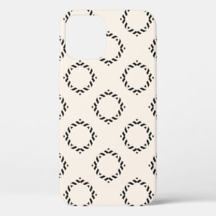 Vintage ornamental seamless pattern. Black and whi iPhone 12 Case