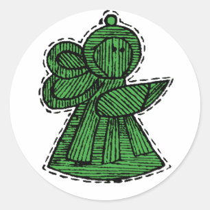 Vintage Ornaments Classic Round Sticker