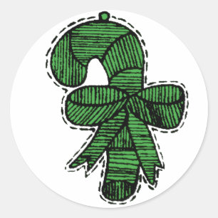 Vintage Ornaments Classic Round Sticker