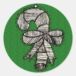 Vintage Ornaments Classic Round Sticker