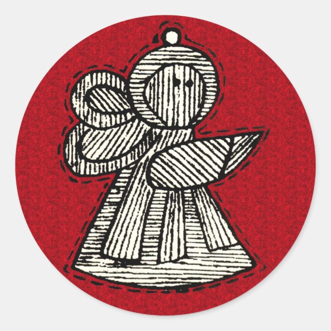 Vintage Ornaments Classic Round Sticker (Front)