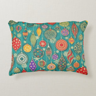 Vintage Ornaments Decorative Pillow