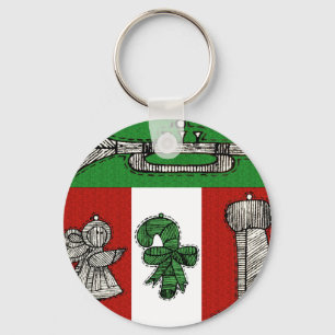 Vintage Ornaments Keychain