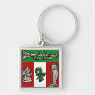 Vintage Ornaments Keychain