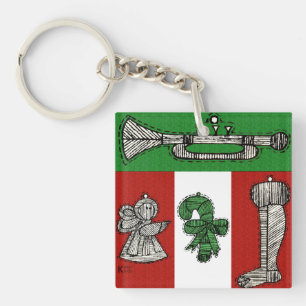 Vintage Ornaments Keychain