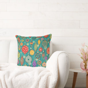 Vintage Ornaments Throw Pillow