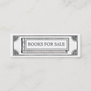 Vintage Ornate Book, Antique Books For Sale Mini Business Card