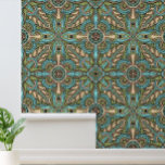 Vintage Ornate Colourful Art Deco Pattern Wallpaper<br><div class="desc">This is a digitally enhanced print pattern of an antique 1883 ornate colourful Art Deco design by Christopher Dresser. Dresser was a pivotal figure in the Aesthetic Movement and a major contributor to the allied Anglo-Japanese style.</div>