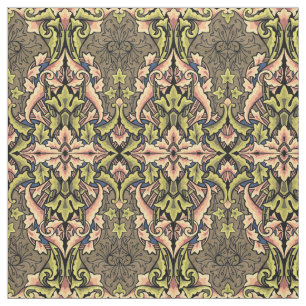 Vintage Ornate Colourful Art Nouveau Fabric