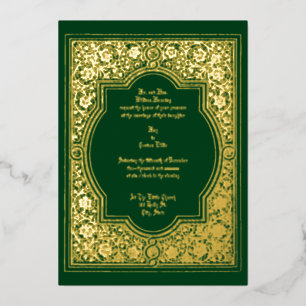 Vintage Ornate Floral Border Wedding