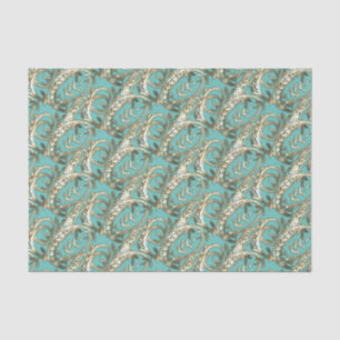 Vintage Ornate Gold Monogram G Tissue Paper