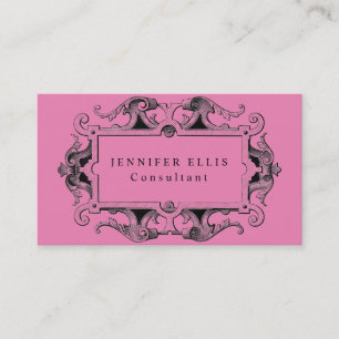 Vintage Ornate Pattern Pick Original Business Card