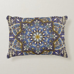 vintage ornate pattern with floral elements. Orien Accent Pillow