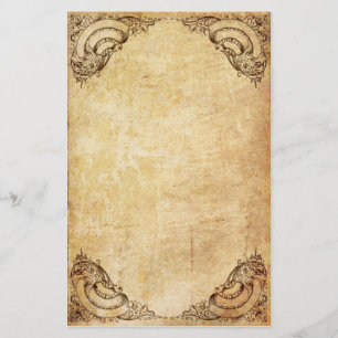 Vintage Ornate Ribbon Stationery