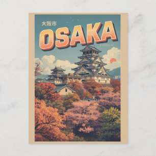 Vintage OSAKA japan island of Honshu gifts Postcard