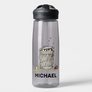 Vintage Oscar in Trash Can Add Your Name Water Bottle