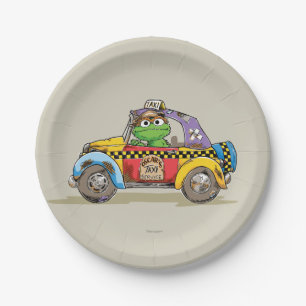Vintage Oscar's Taxi Service Paper Plate