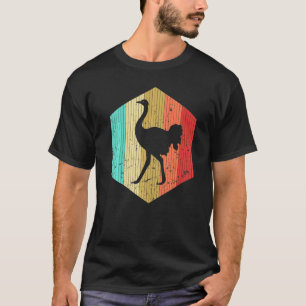 Vintage Ostrich Retro Ostrich Silhouette Animal  7 T-Shirt