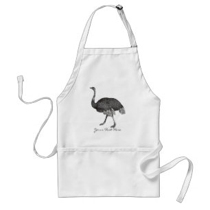 Vintage Ostrich Standard Apron