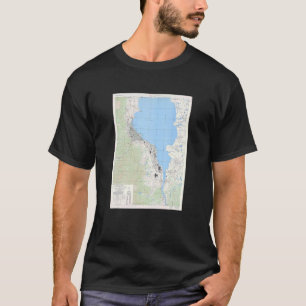 Vintage Otsu Japan Map 1945 T-Shirt