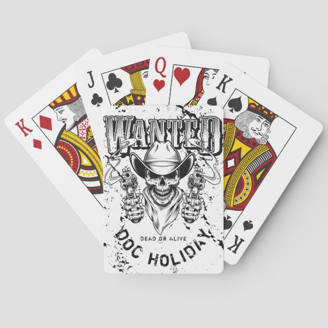 Vintage Outlaw Personalized Playing Cards (Back)