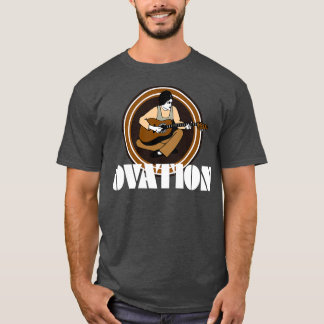Vintage Ovation Guitars String Fling White T-Shirt