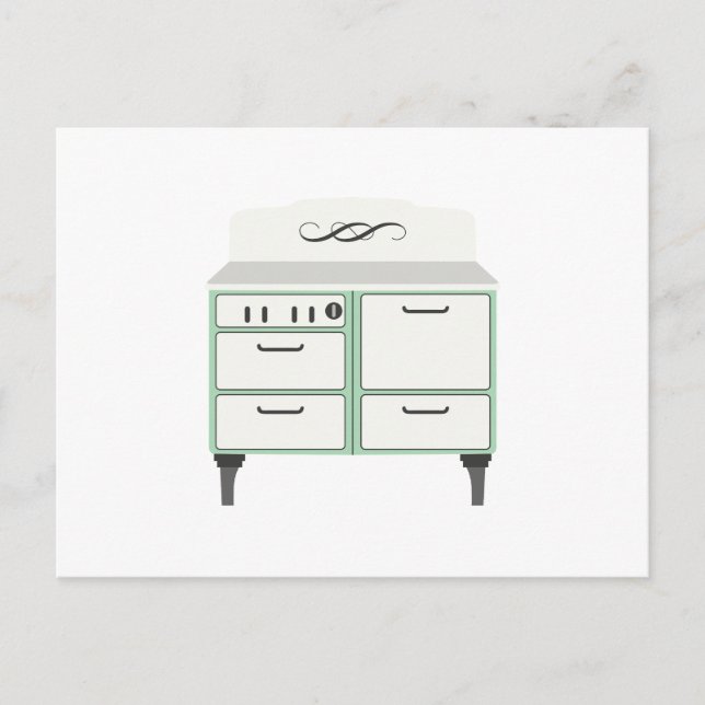 Vintage Oven Postcard (Front)