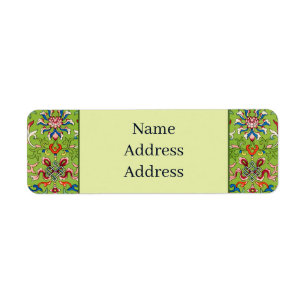 Vintage Owen Jones Chinese Ornament Green Floral