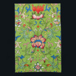 Vintage Owen Jones Chinese Ornament Green Floral Kitchen Towel<br><div class="desc">Elevate your home with the exquisite detail of Owen Jones’ "Examples of Chinese Ornament, " a stunning masterpiece of 19th-century decorative design. Sourced from historical objects in the South Kensington Museum, this vibrant green floral pattern showcases the intricate symmetry and lush botanical motifs characteristic of classic Chinoiserie. The rhythmic intertwining...</div>