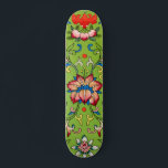 Vintage Owen Jones Chinese Ornament Green Floral Skateboard<br><div class="desc">Elevate your home with the exquisite detail of Owen Jonesβ "Examples of Chinese Ornament, " a stunning masterpiece of 19th-century decorative design. Sourced from historical objects in the South Kensington Museum, this vibrant green floral pattern showcases the intricate symmetry and lush botanical motifs characteristic of classic Chinoiserie. The rhythmic intertwining...</div>