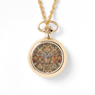 Vintage Owl Art Style Morris Watch