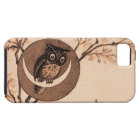 Vintage Owl in Moon