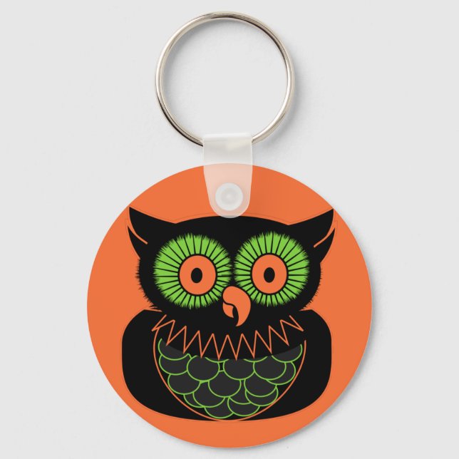 Vintage Owl Keychain (Front)