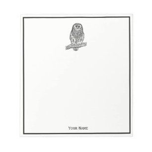 Vintage Owl on Branch #1 Notepad
