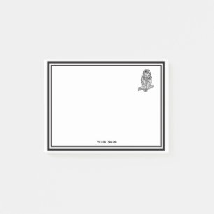 Vintage Owl on Branch #1 Post-it Notes