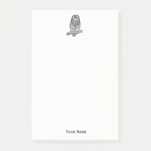 Vintage Owl on Branch #1 Post-it Notes