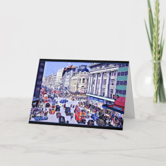 Vintage Oxford Street London Thank You Card