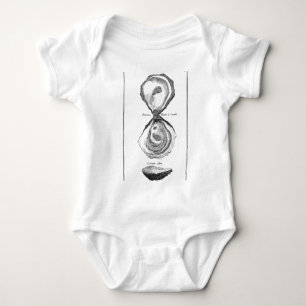 Vintage Oyster Animal Print Baby Bodysuit
