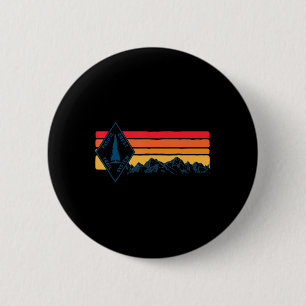Vintage Pacific Crest Trail Marker Sign Retro Hiki 2 Inch Round Button