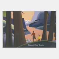 Vintage Pacific Northwest Travel Poster 1925 Train