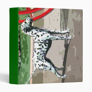 vintage painted dalmatian Avery Binder