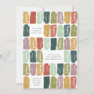 Vintage Painted Jewels Birthday Party Invitation