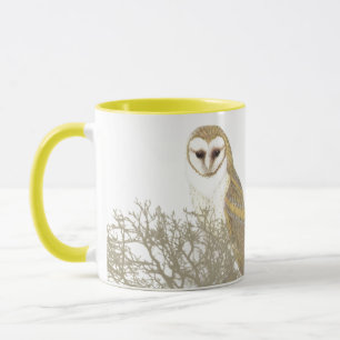 Vintage Painted Owl Coffee Mug