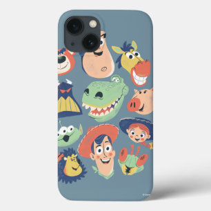 Vintage Painted Toy Story Characters iPhone 13 Case