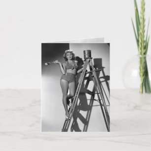 Vintage "Painting a Room" Card