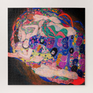 Vintage Painting "The Virgin" by Gustav Klimt Jigsaw Puzzle
