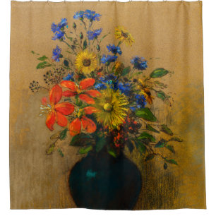 Vintage painting Wildflowers