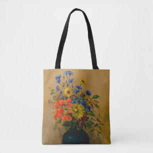 Vintage painting Wildflowers Tote Bag