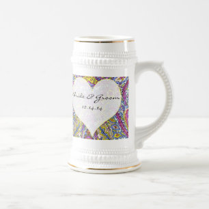 Vintage Paisley Beer Stein