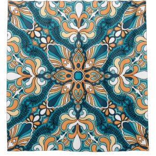 vintage paisley kerchief ornament print. Silk head